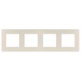 Рамка 4-постовая ЭРА 12 сатин слоновая кость 12-5104-02 Б0052530