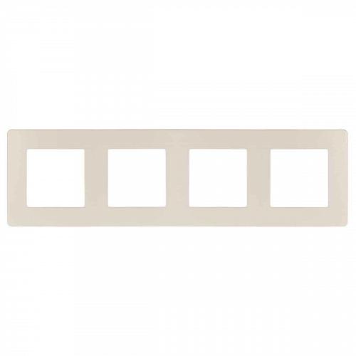 Рамка 4-постовая ЭРА 12 сатин слоновая кость 12-5104-02 Б0052530