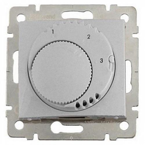 Термостат Legrand Valena Комфорт с выключателем алюминий 770227