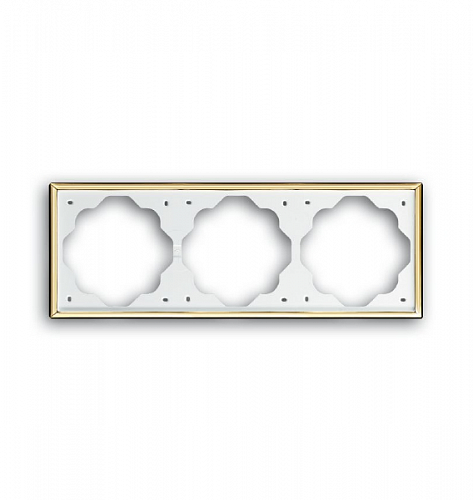 Рамка 3-постовая ABB Impuls золото 2CKA001754A3591