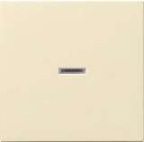 Лицевая панель Gira System 55 выключателя одноклавишного с подсветкой кремовый глянцевый 029001