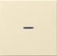 Лицевая панель Gira System 55 выключателя одноклавишного с подсветкой кремовый глянцевый 029001 - фото №1