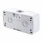 Розетка двойная ЭРА Intro Atlantic Schuko 2x2P+E 16A 250V с крышкой 5-203-03 Б0051060 - фото №4