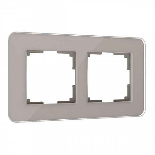 Рамка Werkel Elite на 2 поста дымчатый W0022417 4690389180699