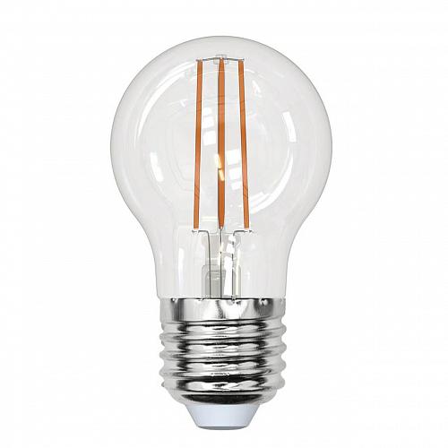 Лампа светодиодная филаментная Uniel E27 13W 4000K прозрачная LED-G45-13W/4000K/E27/CL PLS02WH UL-00005908