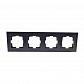 Рамка 4-постовая Mono Electric Despina графит 102-200000-163 - фото №1