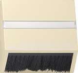 Лицевая панель Gira System 55 приборов с квадратной панелью наклонным выходом кремовый глянцевый 068201