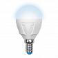 Лампа светодиодная Uniel E14 7W 4000K матовая LED-G45 7W/NW/E14/FR PLP01WH UL-00002417 - фото №1