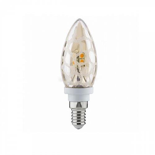 Лампа светодиодная Е14 2,5W свеча золото/крошка 28174