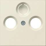 Лицевая панель Gira System 55 розетки TV-FM-SAT кремовый глянцевый 086901