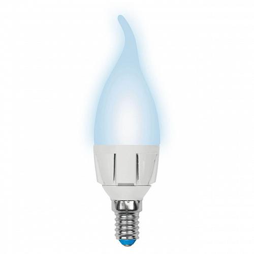 Лампа светодиодная Uniel E14 7W 4000K матовая LED-CW37 7W/NW/E14/FR PLP01WH UL-00002415