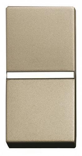 Выключатель кнопочный одноклавишный ABB Zenit 16A 250V НО-контакт шампань 2CLA210470N1901