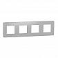 Рамка 4-постовая Schneider Electric Unica New NU280855 - фото №1