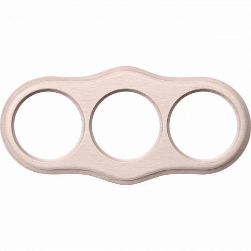 Рамка Werkel Legend Wave на 3 поста беленый дуб WL20-frame-03 4690389117091