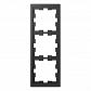 Рамка 3-постовая Schneider Electric Merten D-Life MTN4030-6534 - фото №1