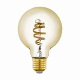 Лампа светодиодная филаментная диммируемая Eglo E27 5,5W 2200-6500K золотистая 12579