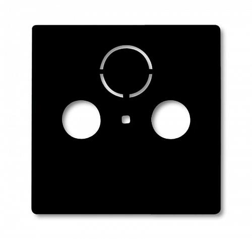 Лицевая панель ABB Basic55 TV-розетки chateau-черный 2CKA001724A4314