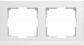 Рамка Werkel Stark на 2 поста белый WL04-Frame-02-white 4690389047114 - фото №1