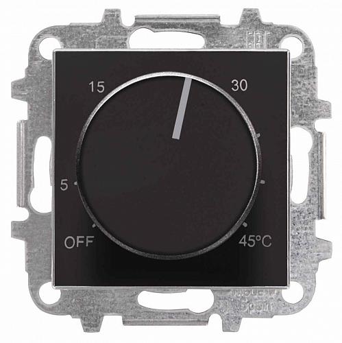 Лицевая панель ABB Sky терморегулятора чёрный бархат 2CLA854090A1501