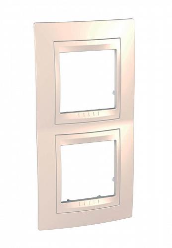 Рамка 2-постовая вертикальная Schneider Electric Unica Хамелеон MGU6.004V.25