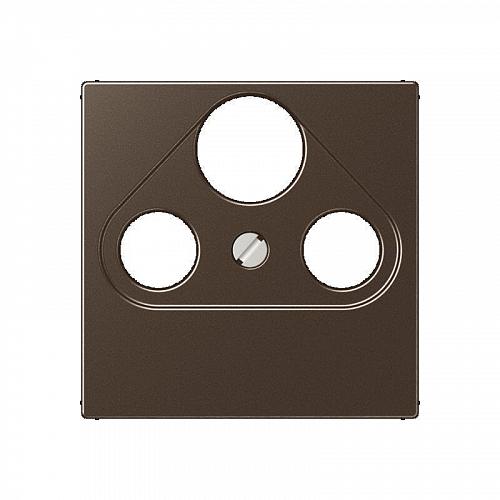 Накладка TV-SAT-FM розетки Jung A 500 мокка A561PLSATMO