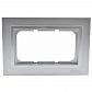 Рамка двойная Mono Electric Despina серебро 102-210000-165 - фото №1