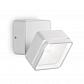 Уличный настенный светодиодный светильник Ideal Lux Omega Ap Square Bianco 4000K 172507 - фото №1