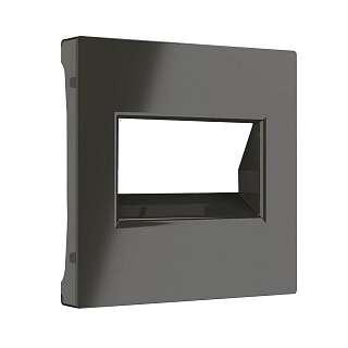 Рамки для розеток и выключателей серо-коричневого цвета