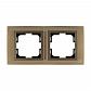 Рамка 2-постовая Mono Electric Style Aluminium бронза 107-810000-161 - фото №1
