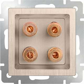 Розетки с золотистой поверхностью