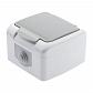 Розетка ЭРА Intro Atlantic Schuko 2P+E 16A 250V с крышкой 5-201-03 Б0050945 - фото №4