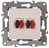 Аудиорозетка двойная ЭРА 12 12-3112-02 Б0027462