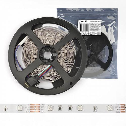 Светодиодная лента Volpe (UL-00000944) 7,2W/m 30LED/m 5050SMD RGB 3M ULS-Q911 5050-30LED/m-8mm-IP20-DC12V-7,2W/m-3M-RGB