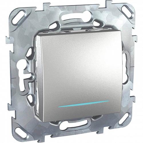 Переключатель одноклавишный с подсветкой Schneider Electric Unica MGU5.203.30NZD