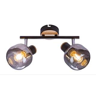 Споты с двумя плафонами для экспозиции