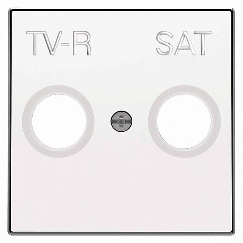 Лицевая панель ABB Sky розетки TV-R-SAT альпийский белый 2CLA855010A1101