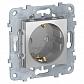 Розетка Schneider Electric Unica New с/з со шторками 16A 250V NU503730 - фото №1