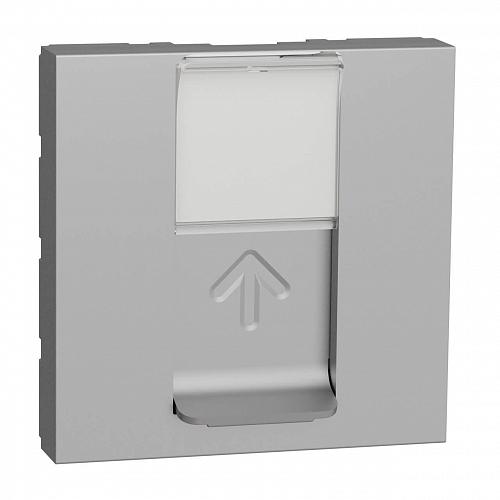 Лицевая панель RJ45 одиночная без коннектора Schneider Electric Unica Modular NU941130
