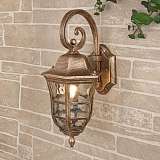 Уличный настенный светильник Elektrostandard Dorado D черное золото GL 1013D a043638