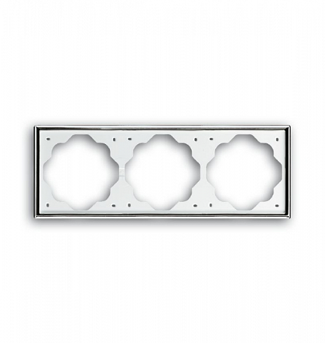 Рамка 3-постовая ABB Impuls хром 2CKA001754A4135