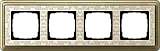 Рамка 4-постовая Gira ClassiX Art бронза/кремовый 0214663