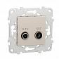 Розетка R-TV/SAT одиночная Schneider Electric Unica New NU545444 - фото №1