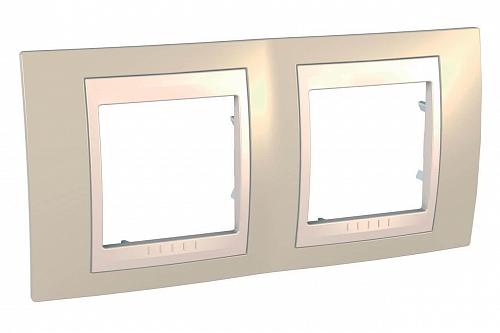 Рамка 2-постовая Schneider Electric Unica Хамелеон MGU6.004.567