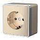 Розетка с заземлением Werkel Gallant шампань рифленый W5071010 4690389164491 - фото №1
