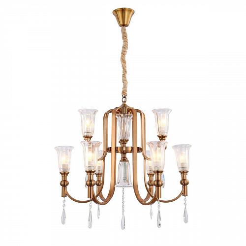 Подвесная люстра Lumina Deco Rionella LDP 8041-6+3 S.GD