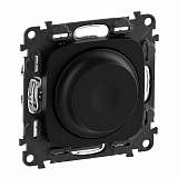 Светорегулятор Legrand Valena Allure поворотный без нейтрали антрацит 752980