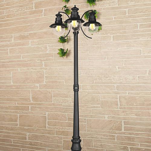 Садово-парковый cветильник Elektrostandard Talli F/3 GL 3002F/3 черный 4690389106637