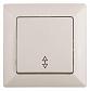 Переключатель одноклавишный ЭРА Intro Solo 10A 250V слоновая кость 4-103-02 Б0043278 - фото №1