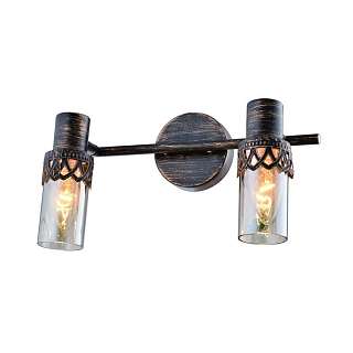 Споты с двумя плафонами в стиле кантри