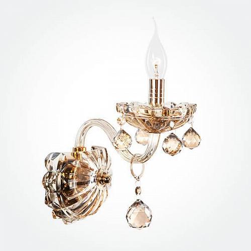 Бра Eurosvet 10052/1 золото/тонированный хрусталь Strotskis